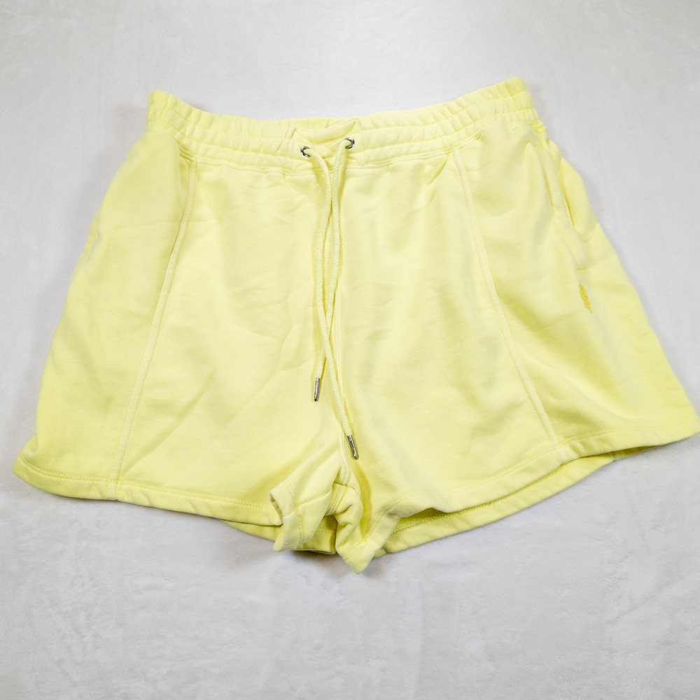 Free People Movement Fleece Lounge Shorts Women XL Yellow Track Athleisure